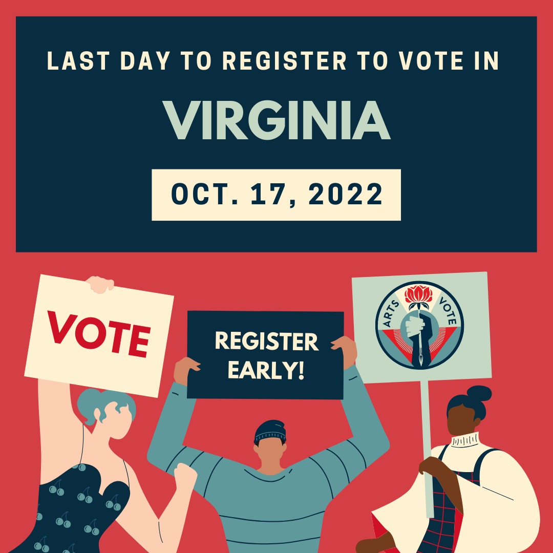 Virginia Voter Deadline Toolkit Arts ActionFund